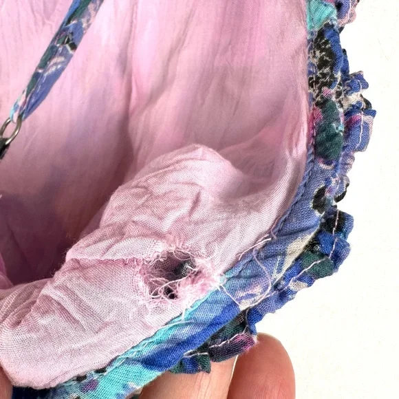 Free People Moondive Floral Patten Mixing Maxi Dress Bobo Cottagecore - Picture 12 of 13